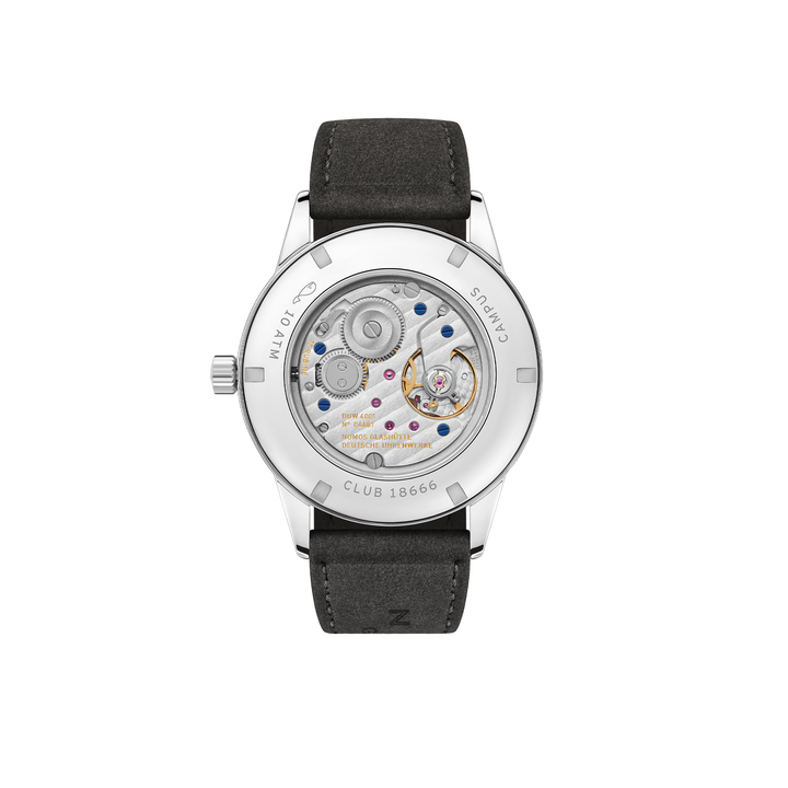 NOMOS Glashütte - Club Campus all olive - 739.GB – Handaufzugswerk – olivgrün - 38,5 mm - Herren- und Damenuhr mit Saphirglasboden