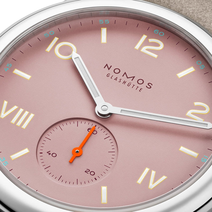 NOMOS Glashütte - Club Campus full rose - 706.GB – Handaufzugswerk – rosa - 36 mm - Damenuhr in rosa