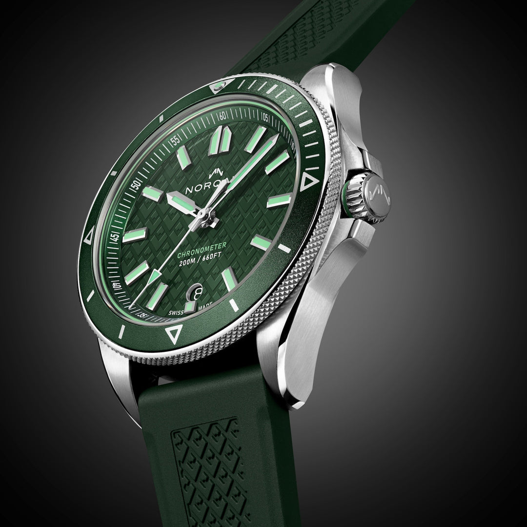 NORQAIN - Adventure - N1300.08S02.E01 – Automatikwerk – grün - 40 mm - Herrenuhr