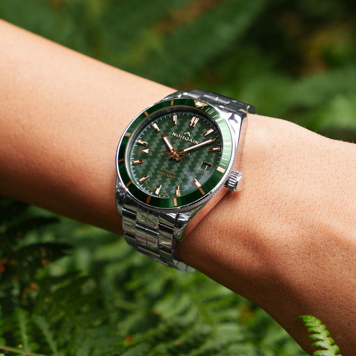NORQAIN - Adventure - N1800.08S01.E01 – Automatikwerk – weiß - 37 mm - Damenuhr aus Edlestahl