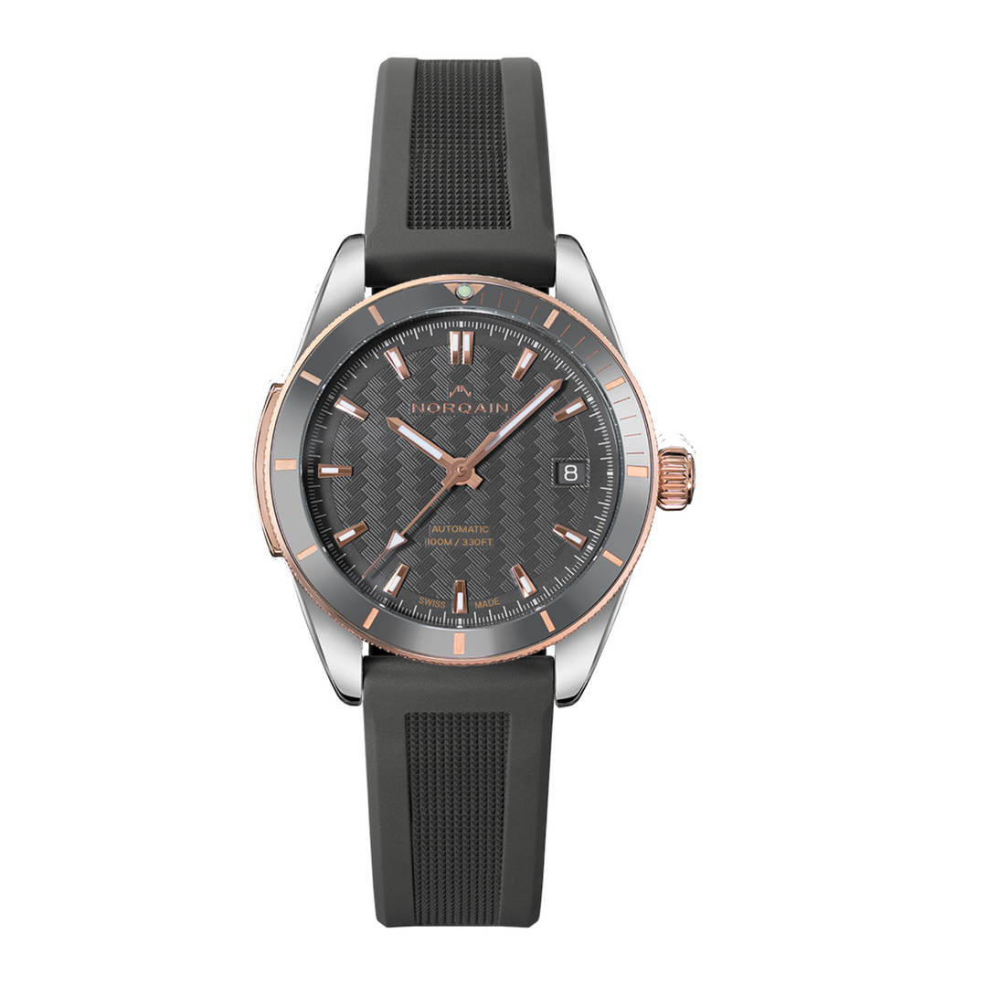 NORQAIN - Adventure - N1800.08S07.G01 – Automatikwerk – Grau, Rotgold - 37 mm - Damenuhr