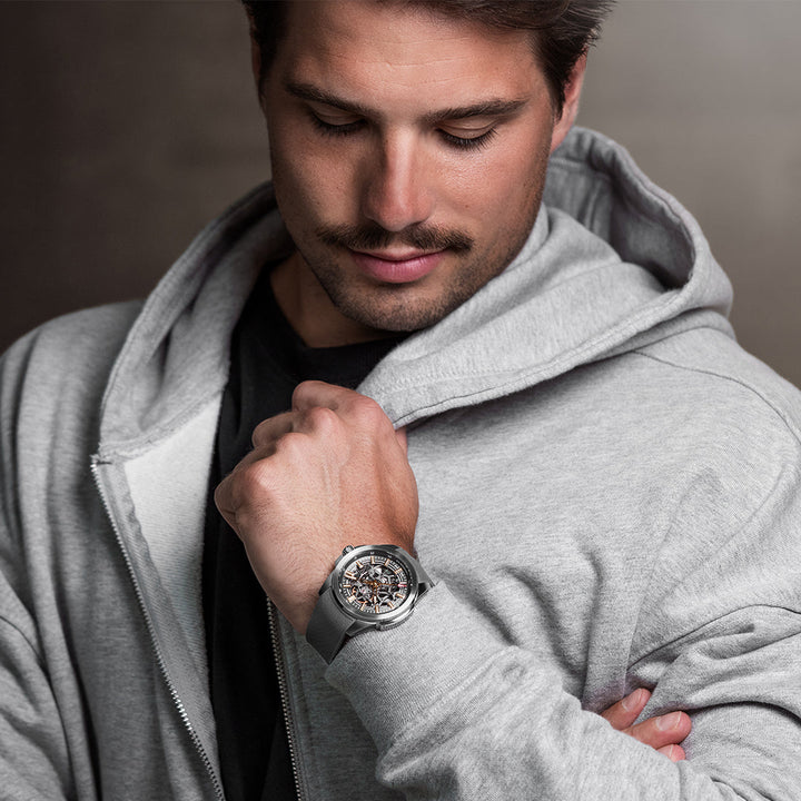 NORQAIN - Independence Skeleton - N3000.07S02.G01 – Automatikwerk – grau - 42 mm - Herrenuhr bei Juwelier Krebber
