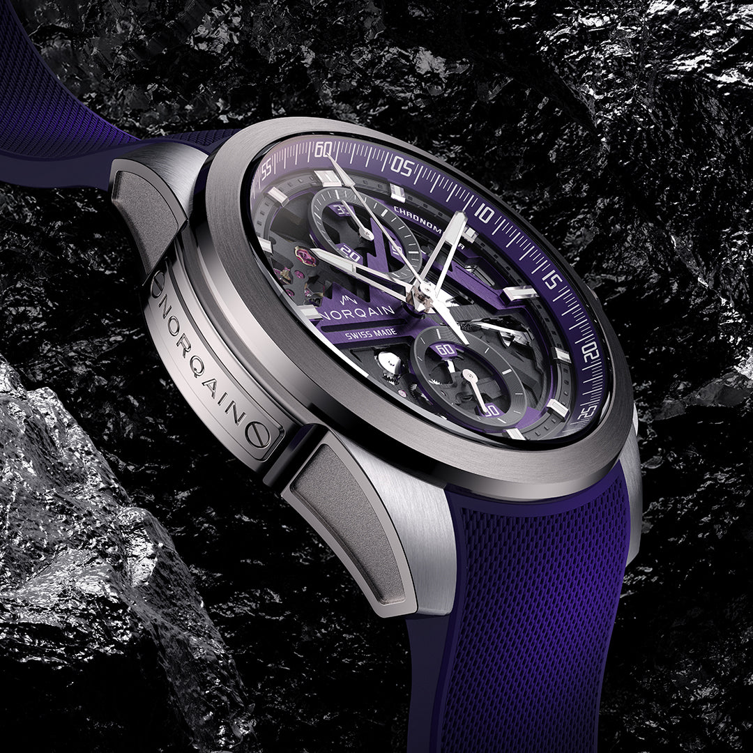 NORQAIN - Independence Skeleton Chrono - N3200.40T03.P01 – Automatik-Chronographenwerk – lila - 42 mm - Herrenuhr in Mönchengladbach