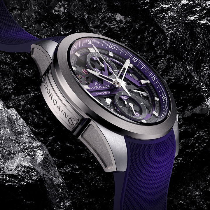 NORQAIN - Independence Skeleton Chrono - N3200.40T03.P01 – Automatik-Chronographenwerk – lila - 42 mm - Herrenuhr in Mönchengladbach