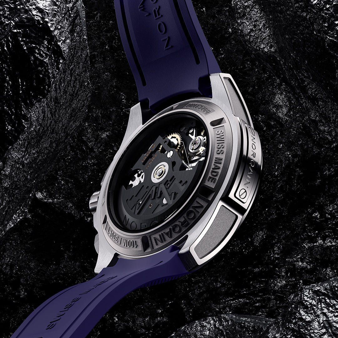 NORQAIN - Independence Skeleton Chrono - N3200.40T03.P01 – Automatik-Chronographenwerk – lila - 42 mm - Herrenuhr