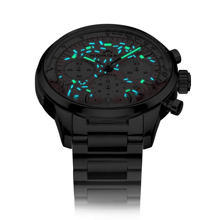 NORQAIN - Freedom Chrono Enjoy Life "Sprinkles" - N2201.19S04.K01 – Automatik-Chronographenwerk – rosa, weiß - 40 mm - Herren- und Damenuhr