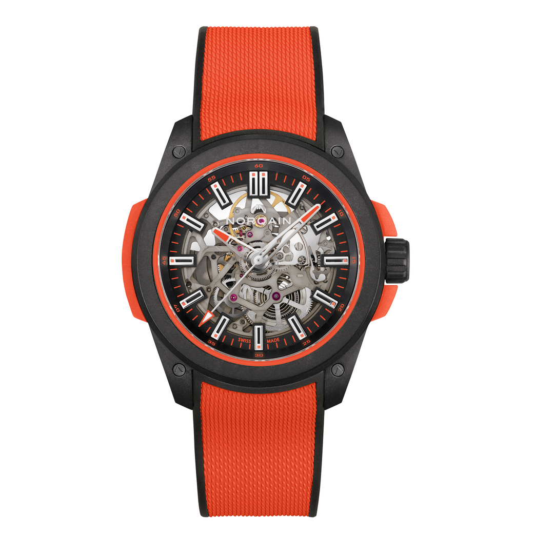 NORQAIN - Wild ONE Skeleton Coral - N3000.07Q31.B13 – Automatikwerk – rot, schwarz - 42 mm - Herrenuhr
