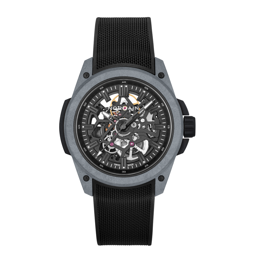 NORQAIN - Wild ONE Skeleton Grey - N3000.07Q42.B18 – Automatikwerk – schwarz - 42 mm - Herrenuhr