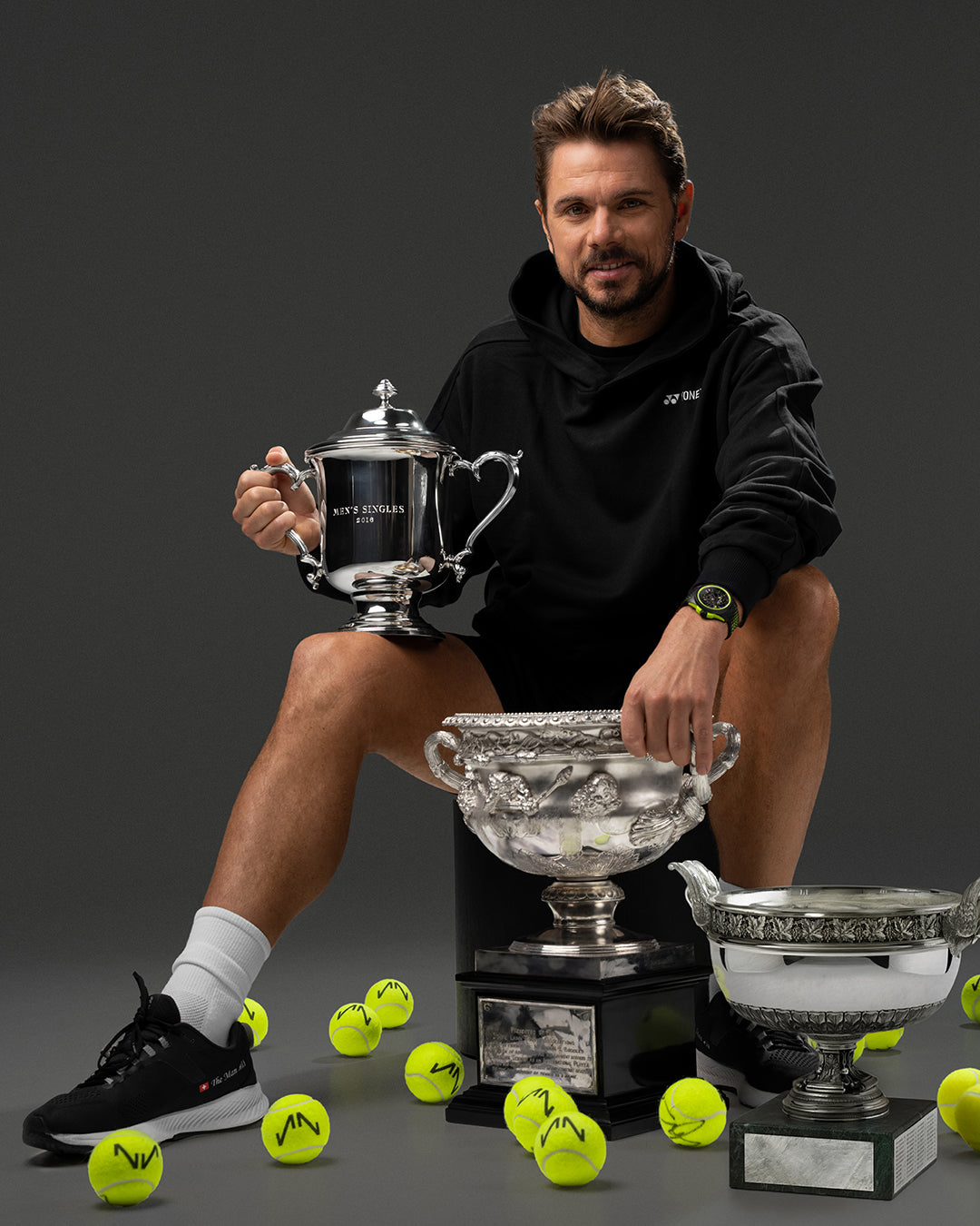 NORQAIN Norqainer Stan Wawrinka bei Juwelier Krebber in Mönchengladbach