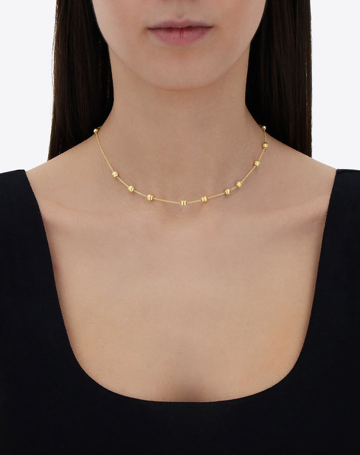 Nanis - Halskette Soffio Élite - CN6-583 - Gelbgold -Halsschmuck für Damen - leichter Halssschmuck