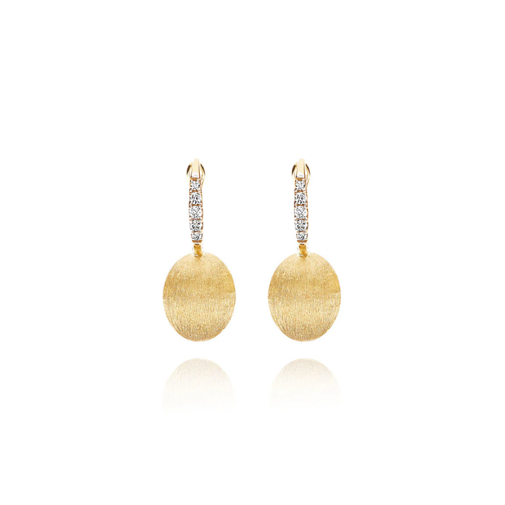 Nanis - Ohrhhänger Ciliegine klein - OS17-583 – Gelbgold – Diamanten - Ohrschmuck für Damen