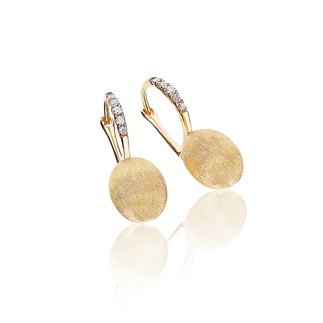Nanis - Ohrhhänger Ciliegine klein - OS17-583 – Gelbgold – Diamanten - Ohrschmuck für Damen bei Juwelier Krebber in Mönchengladbach
