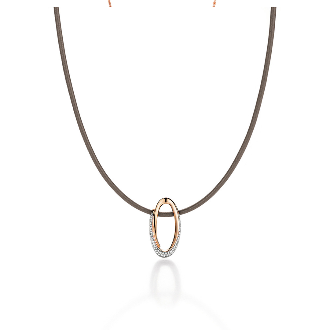 noor - Creative Collier – 15076-000-R7 – Roségold – Diamanten- Collier für Damen