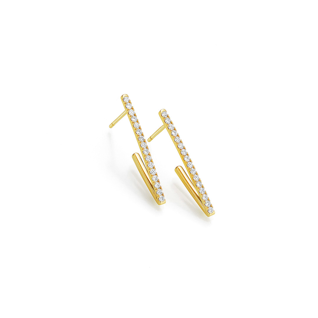 noor - Creative Ohrstecker – 15440-000-G7 – Gelbgold – Diamanten- Ohrstecker für Damen