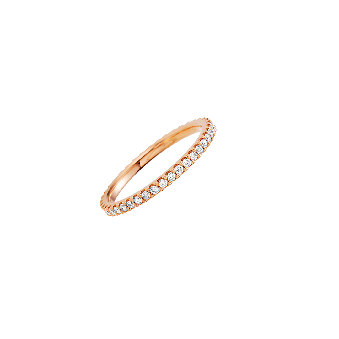 noor - Essentials Memoire Ring – 15470-750-R7 – Roségold – Diamanten - Memoire Ring für Damen