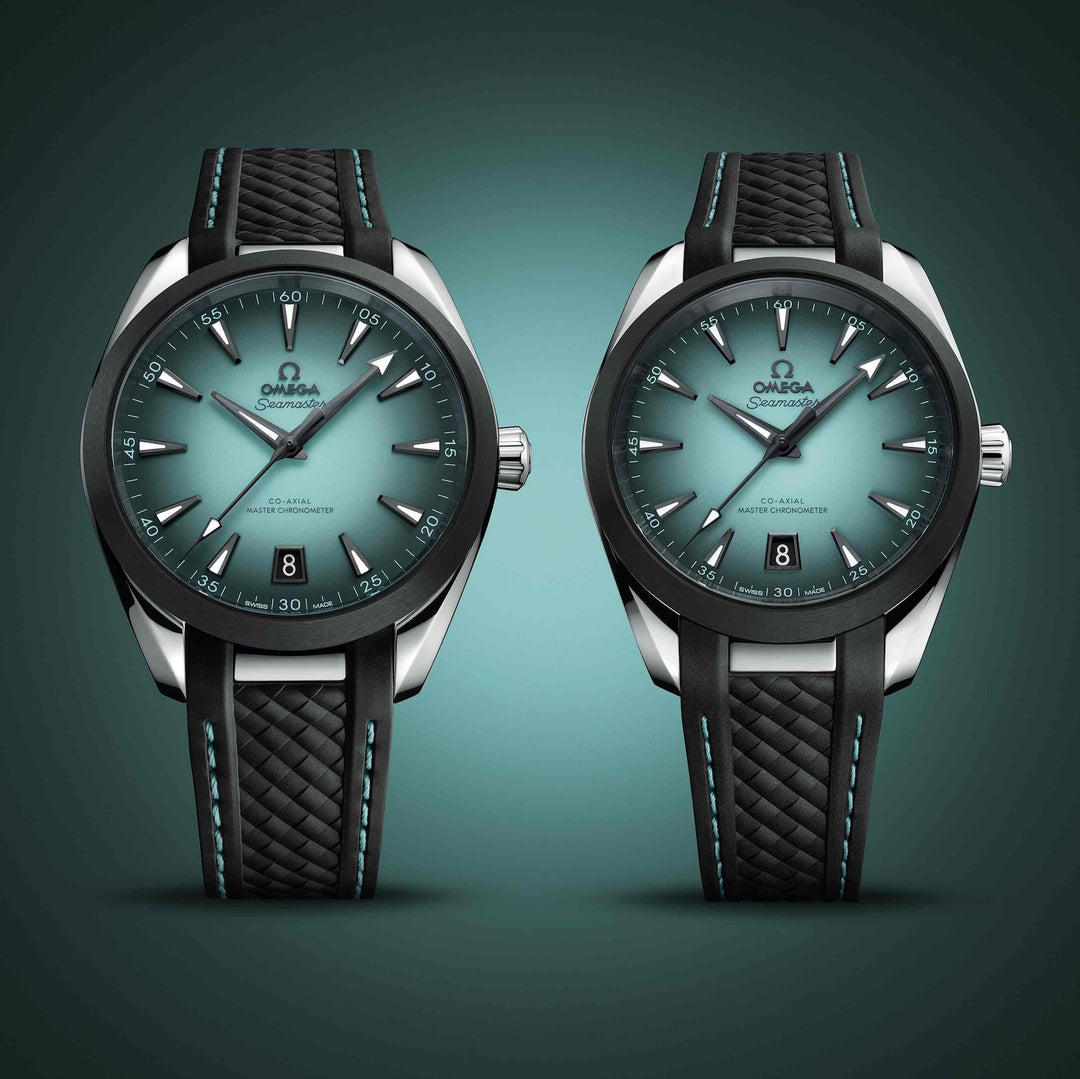 OMEGA - Seamaster Aqua Terra 150M - 220.32.41.21.03.001 – Automatikwerk – türkis, schwarz - 41 mm - Herrenuhr