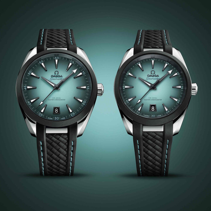 OMEGA - Seamaster Aqua Terra 150M - 220.32.41.21.03.001 – Automatikwerk – türkis, schwarz - 41 mm - Herrenuhr