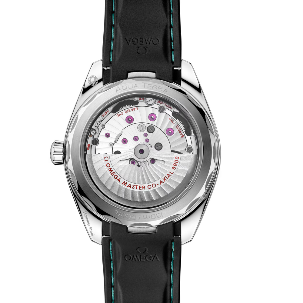 OMEGA - Seamaster Aqua Terra 150M - 220.32.41.21.03.001 – Automatikwerk – türkis, schwarz - 41 mm - Herrenuhr mit Saphirglasboden