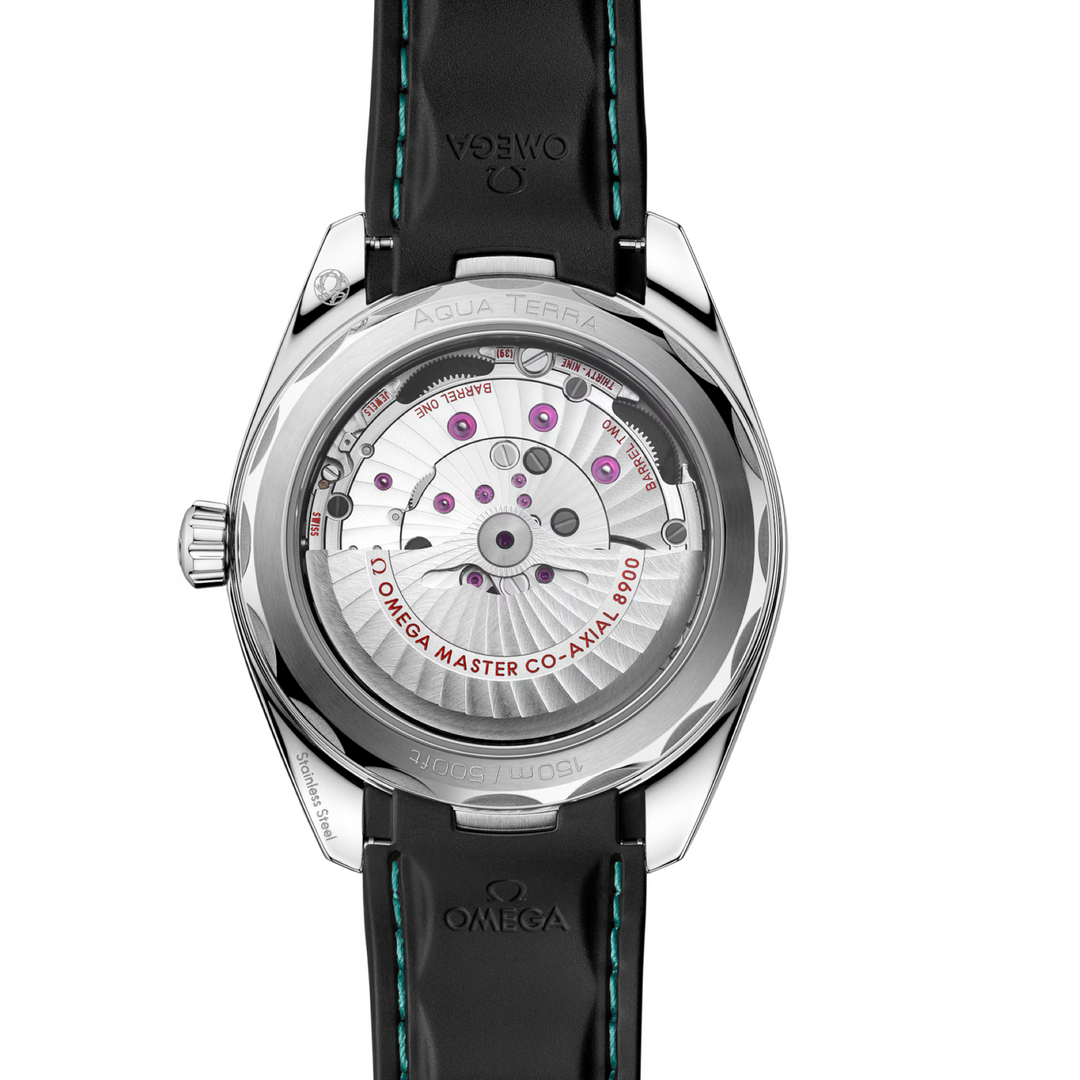 OMEGA - Seamaster Aqua Terra 150M - 220.32.41.21.03.001 – Automatikwerk – türkis, schwarz - 41 mm - Herrenuhr mit Saphirglasboden