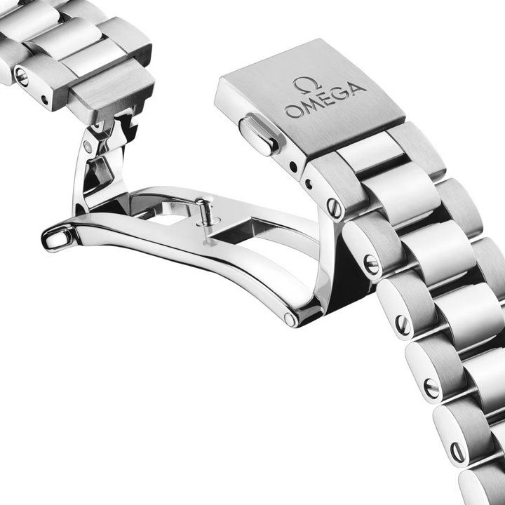 OMEGA - Seamaster Aqua Terra 150M - 220.10.30.20.55.001 – Automatikwerk – weiß, Perlmutt - 30 mm - Damenuhr mit Doppelfaltschließe