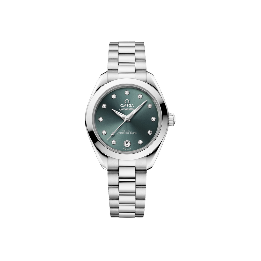 OMEGA - Seamaster Aqua Terra 150M - 220.10.30.20.60.001 – Automatikwerk – grün - 30 mm - Damenuhr