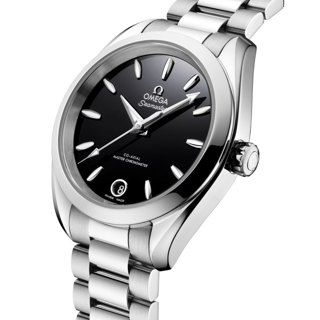 OMEGA - Seamaster Aqua Terra 150M - 220.10.34.20.01.001 – Automatikwerk – schwarz - 34 mm - Damenuhr aus Edelstahl