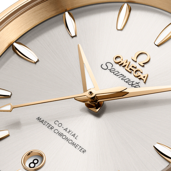 OMEGA Seamaster Aqua Terra Shades - 220.20.38.20.02.002 - Automatikwerk - gelb - 38 mm - Damen- und Herrenuhr bei Juwelier KRebber iN Mönchengladbach