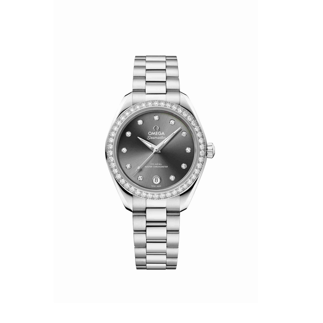 OMEGA - Seamaster Aqua Terra 150M - 220.15.30.20.56.001 – Automatikwerk – grau - 30 mm - Damenuhr