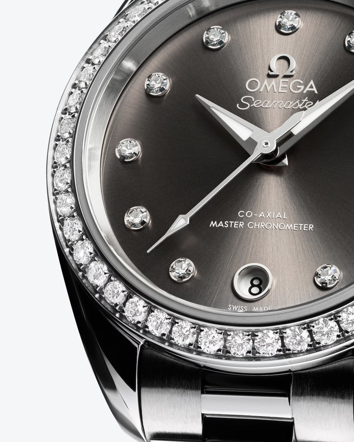 OMEGA - Seamaster Aqua Terra 150M - 220.15.30.20.56.001 – Automatikwerk – grau - 30 mm - Damenuhr in Mönchengladbach