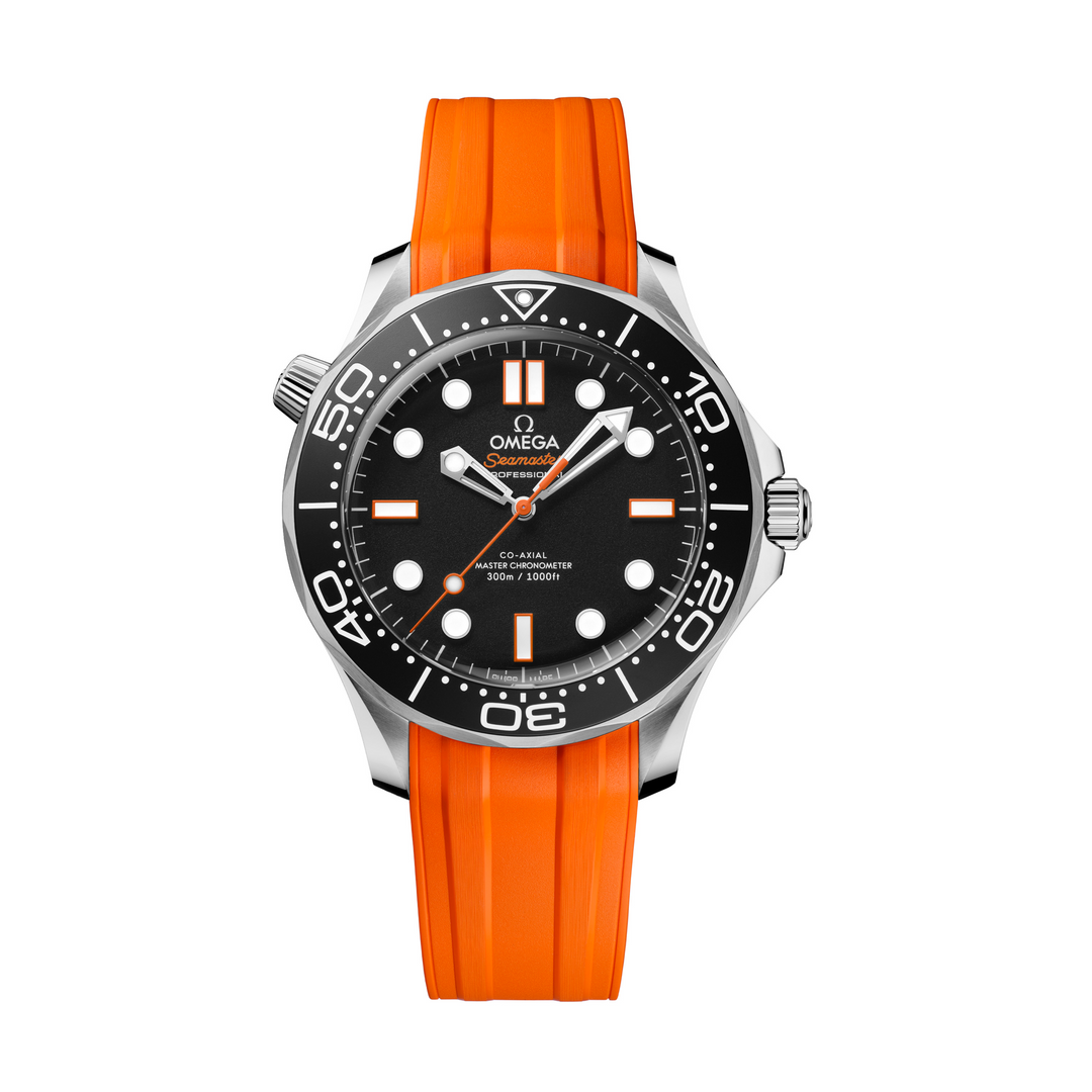 OMEGA - Seamaster Diver 300M - 210.32.42.20.01.006 – Automatikwerk – schwarz, orange - 42 mm - Herrenuhr