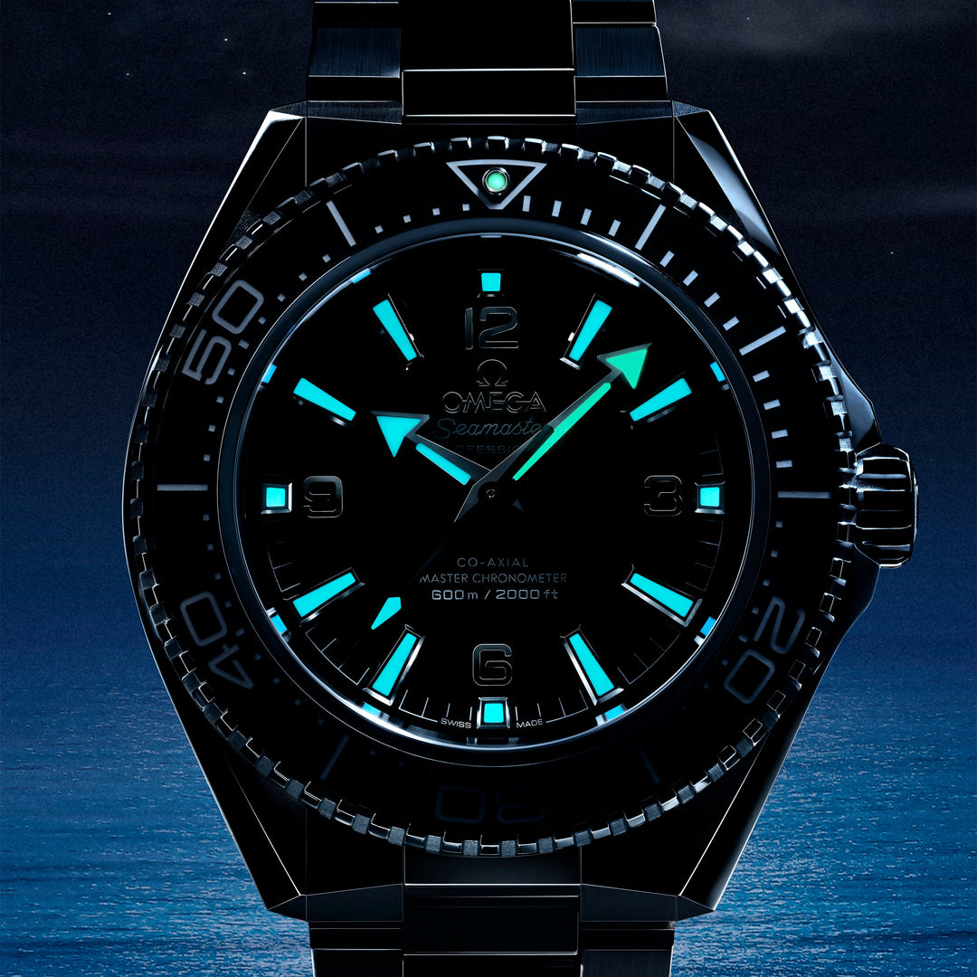 OMEGA - Seamaster Planet Ocean 600M - 217.30.42.21.01.001 – Automatikwerk – schwarz - 42 mm - Herrenuhr mit SuperLumi-Nova