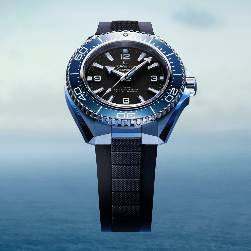 OMEGA - Seamaster Planet Ocean 600M - 217.32.42.21.01.002 – Automatikwerk – schwarz, blau - 42 mm - Herrenuhr