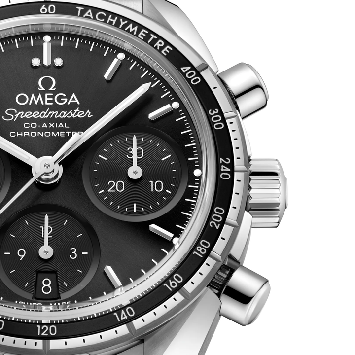 OMEGA Speedmaster 38 - Automatik-Chronograph - Schwarz - 38 mm - Herren- und Damenuhr bei Juwelier Krebber
