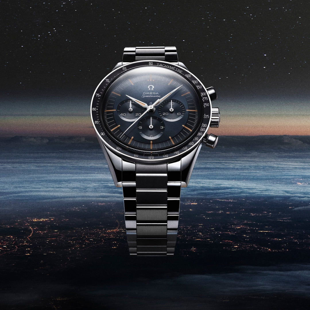 OMEGA - Speedmaster First OMEGA in Space - 310.30.40.50.06.001 – Handaufzugswerk – blaugrau - 39,7 mm - Herrenuhr