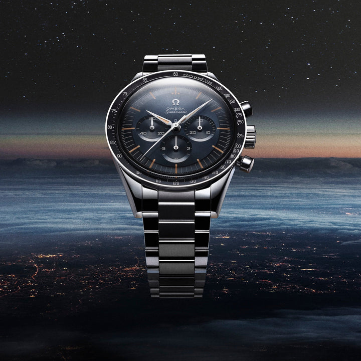 OMEGA - Speedmaster First OMEGA in Space - 310.30.40.50.06.001 – Handaufzugswerk – blaugrau - 39,7 mm - Herrenuhr