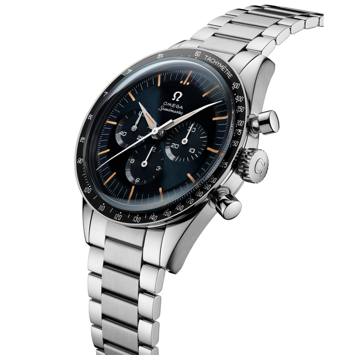 OMEGA - Speedmaster First OMEGA in Space - 310.30.40.50.06.001 – Handaufzugswerk – blaugrau - 39,7 mm - Herrenuhr bei Juwelier Krebber in Mönchengladbach