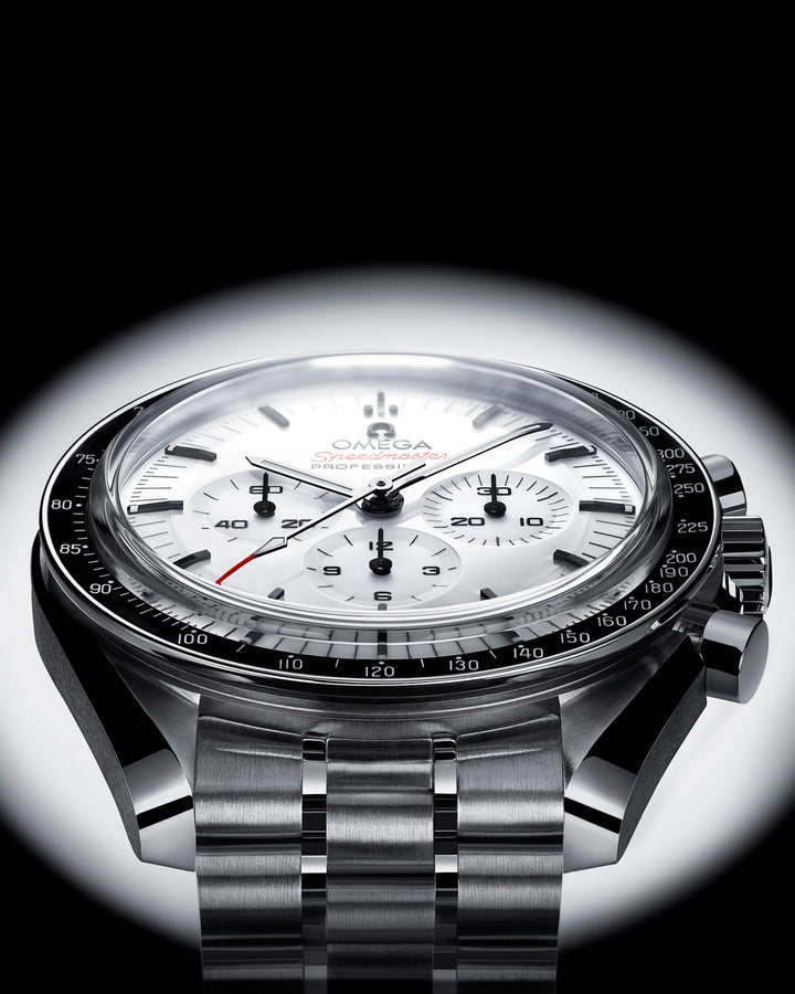 OMEGA Speedmaster Moonwatch Professional – 310.30.42.50.04.001 - Automatik-Chronograph – weiß - 42 mm - Herrenuhr mit Chronographen