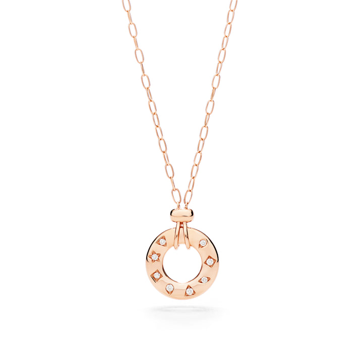 Pomellato - Iconica Halskette mit Anhänger – PCC6040_O7000_DB000 – Roségold – Diamanten - Halskette für Damen