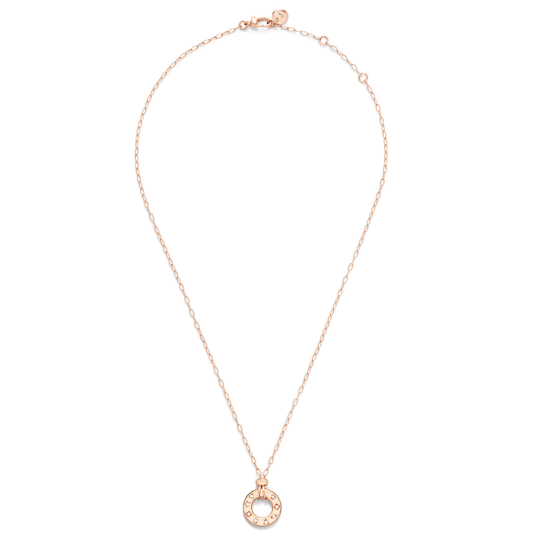 Pomellato - Iconica Halskette mit Anhänger – PCC6040_O7000_DB000 – Roségold – Diamanten - Halskette für Damen bei Juwelier Krebber