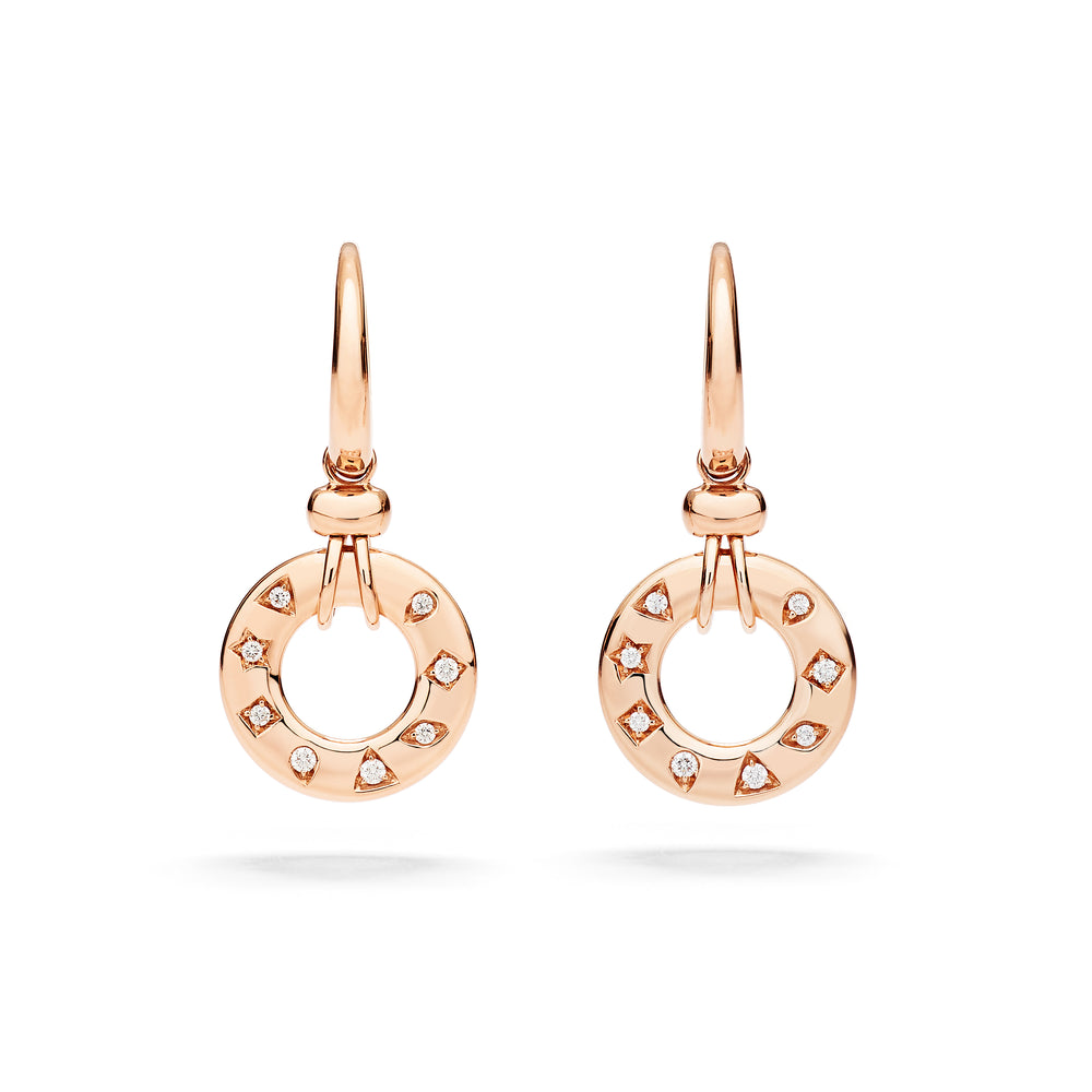 Pomellato - Iconica Ohrringe – POC6040_O7000_DB000 – Roségold – Diamanten - Ohrringe für Damen bei Juwelier Krebber