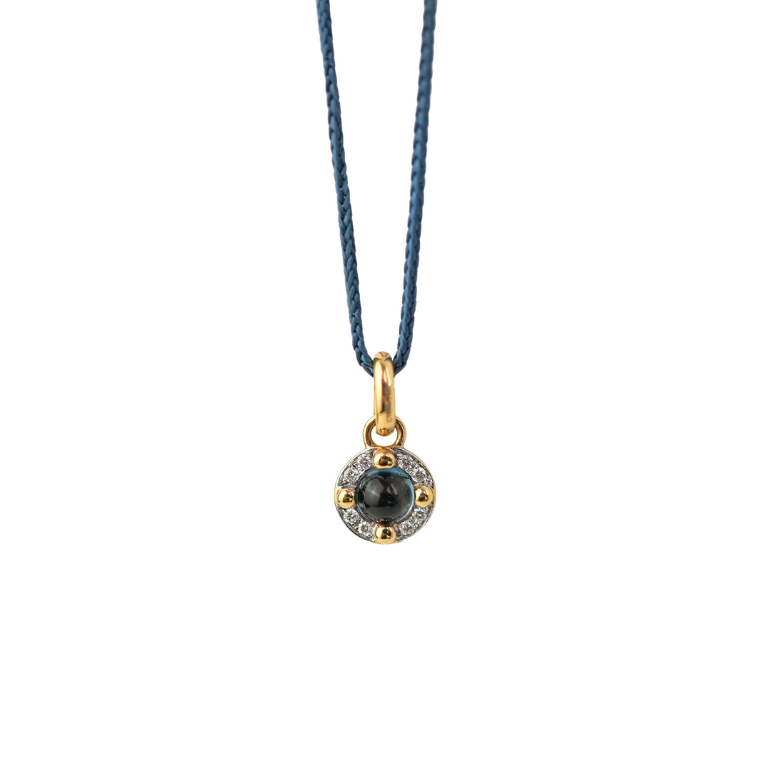 Halskette von Pomellato aus der M'ama non M'ama-Kollektion mit der Referenz M.B807/B9O7/OY aus Roségold mit Diamanten und Farbsteinen