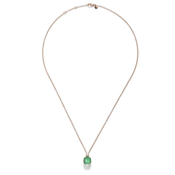 Pomellato Nudo Collier PCC2022_O6WHR_BPAAV aus Prasiolith, Achat und Diamanten