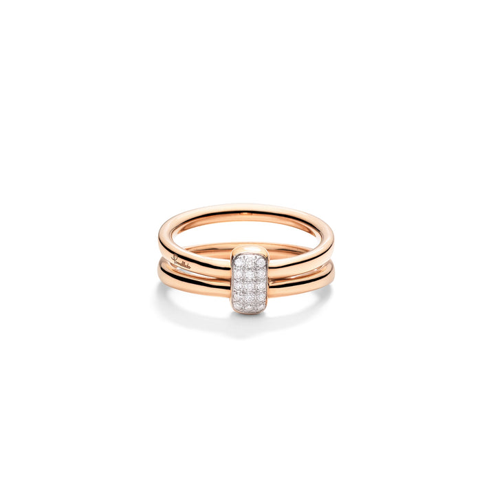 "Together" Ring von Pomellato mit der Referenz PAC4012_O7WHR_DB000 mit weißen Diamanten