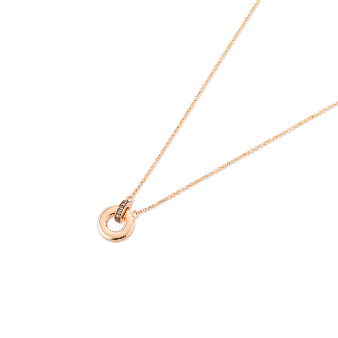 Ponte Vecchio - Halskette Vega - CP1901 BBR - Roségold - braune Diamanten - Halskette für Damen