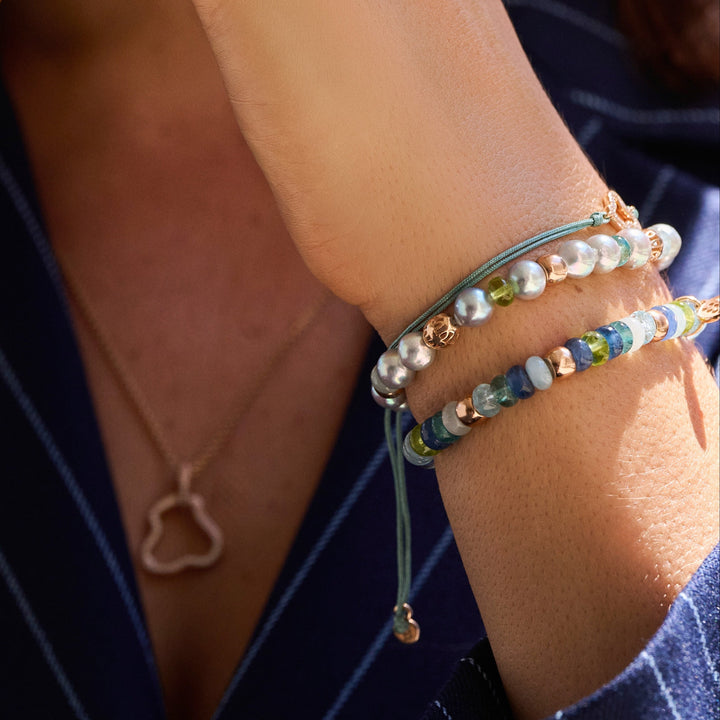 Bron Reflex Armband 8AR3985MIX97 mit Aquamarin, Apatit, Kyanit und Peridot