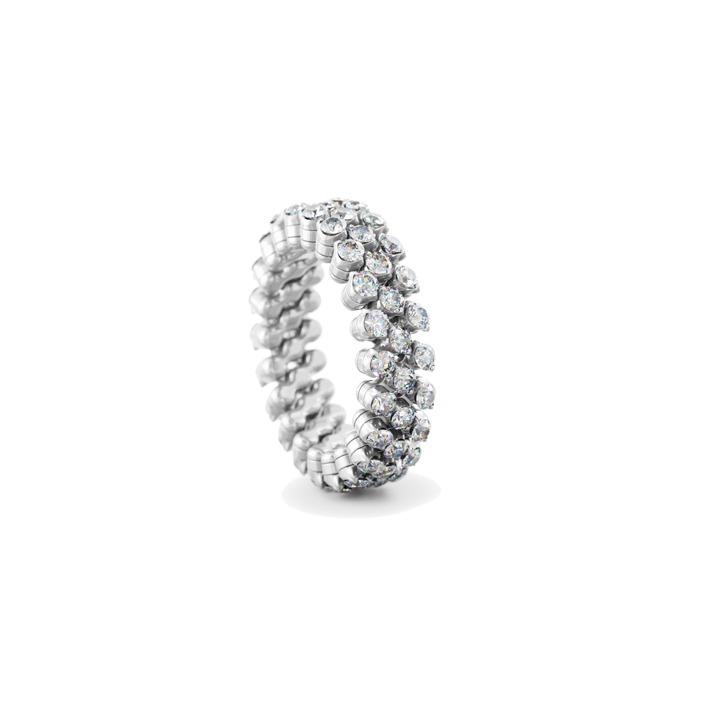Serafino Consoli Ring RMS 3F2 WG WD aus Weißgold und Diamanten