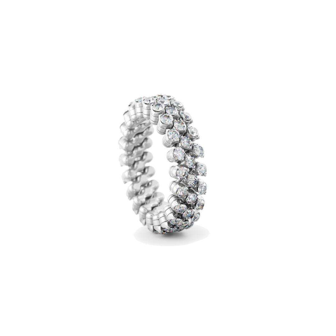 Serafino Consoli Ring RMS 3F2 WG WD aus Weißgold und Diamanten