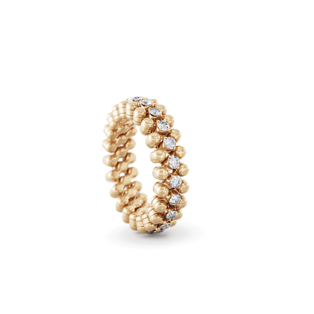 Serafino Consoli Ring Brevetto MultiSize RSM 3M2 RG WG aus Roségold und Diamanten