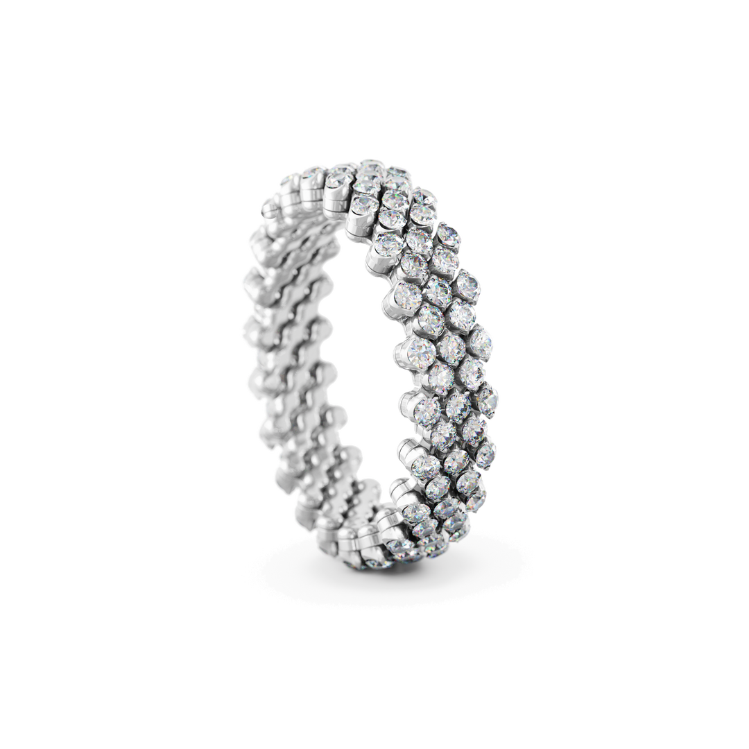 Serafino Consoli Ring Brevetto Multi Size RMS 5F2 WG WD aus WEißgold und weißen Diamanten