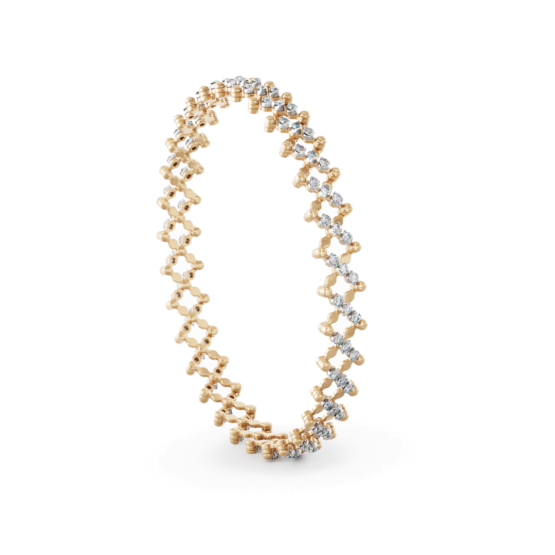 Serafino Consoli Ring S.RB 5M2 RWG WD aus Rosé- und Weißgold. Der Ring lässt sich durch eine einfache Handbewegung zur Armreif vergrößern.